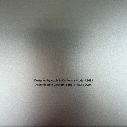2022 Apple MacBook Air 13.6" M2 10C GPU 3.5GHz 8GB RAM 512GB SSD MLY23LL/A