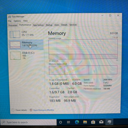 Lenovo ThinkCentre M920x S0B600 Core i7-8700T 8GB RAM 512GB SSD RX 650