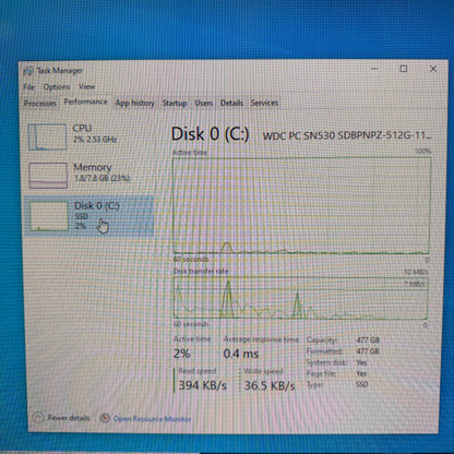 Lenovo ThinkCentre M920x S0B600 Core i7-8700T 8GB RAM 512GB SSD RX 650