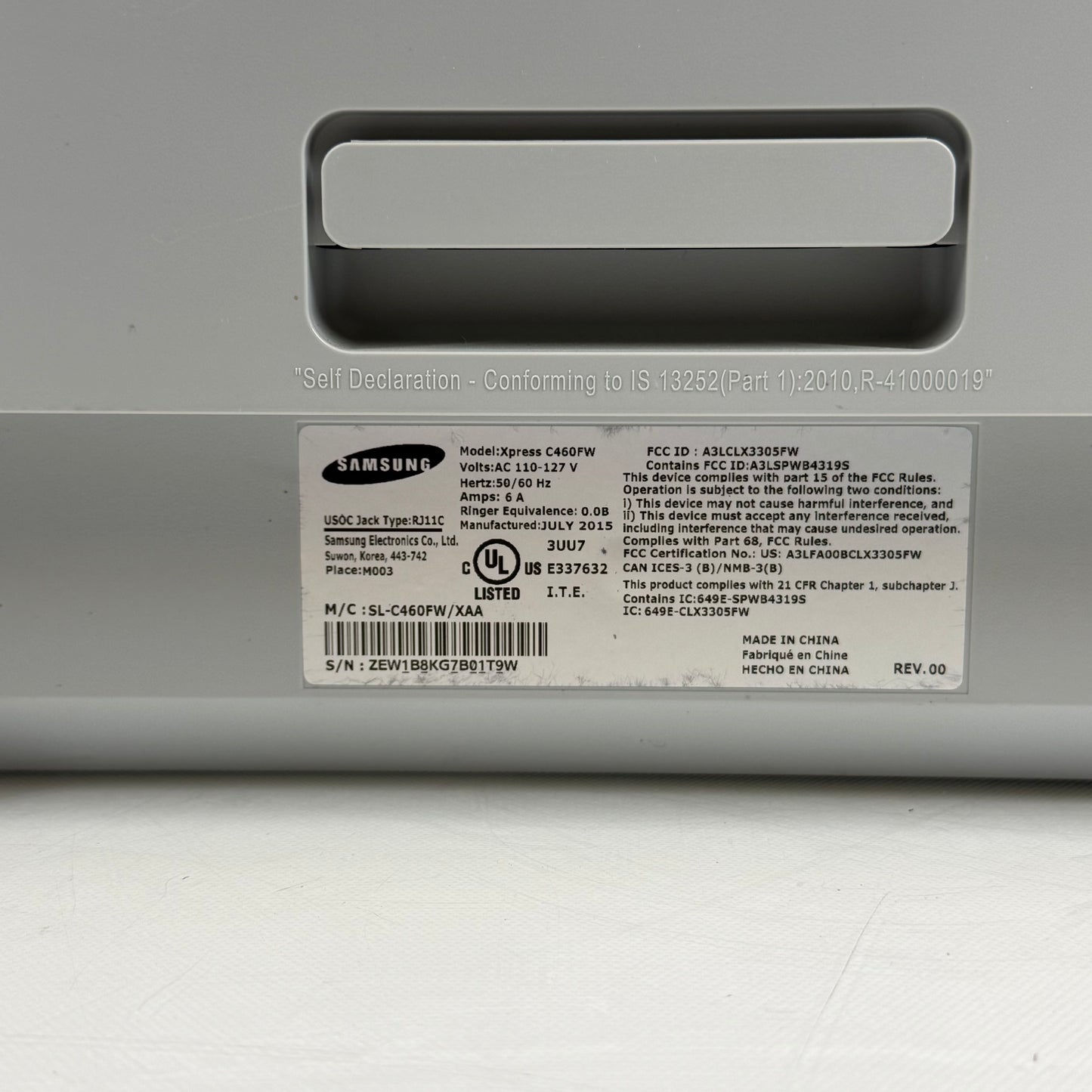 Samsung Xpress C460FW Color All-in-One Laser Printer SL-C460FW/XAA