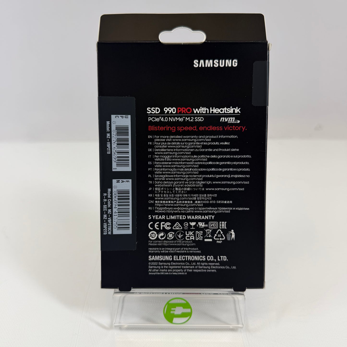New Samsung 2280mm 990 Pro with Heatsink 2TB M.2 NVMe Gen 4.0 x 4 SSD MZ-V9P2T0