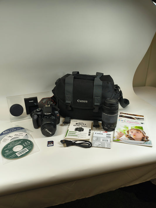 Canon EOS Rebel T3 12.2MP Digital SLR DSLR Camera 100 - 4000 Shutter Count