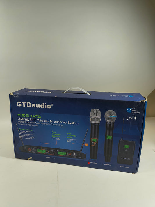 GTDaudio G-733 Diversity UHF Wireless Microphone System - Read