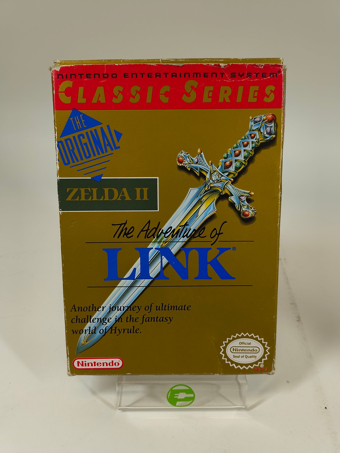 Zelda II The Adventure of Link [Gray Cart] (Nintendo NES, 1992)
